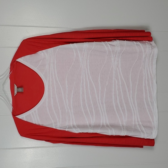 Set Of 2 White Stag Blue Open Flowy Top & Red Open Flowy Light Top Wmns … - Picture 14 of 16